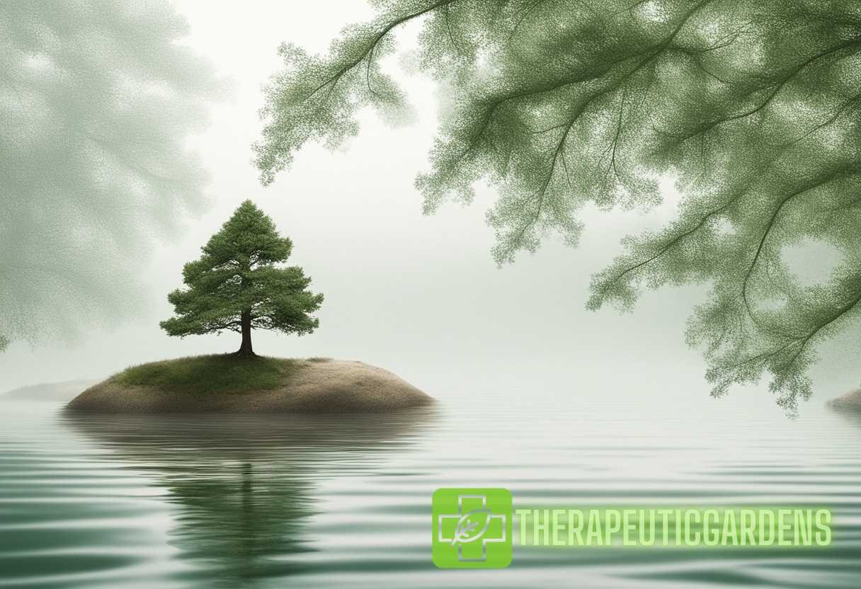 Illustration for section: Numerous case studies have documented the positive impacts of evergreen water landscapes on mental h - evergreen water therapy