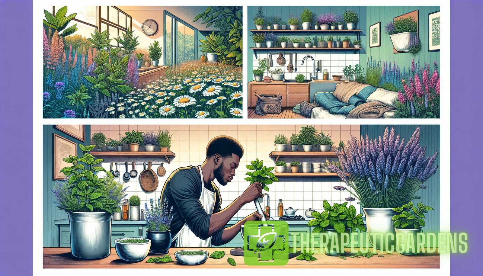 Illustration for section: Section 4: How to Incorporate Therapeutic Plants into Your Life - therapeutic plants