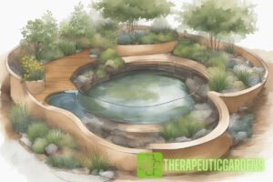 Therapeutic rainwater gardens design