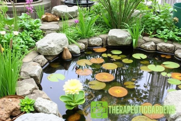 Jardins de biodiversité aquatique améliorant la résilience